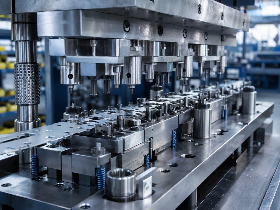 Multi-station progressive stamping die tooling
