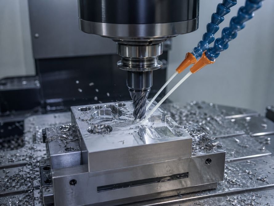 CNC milling process for a stainless steel precision part