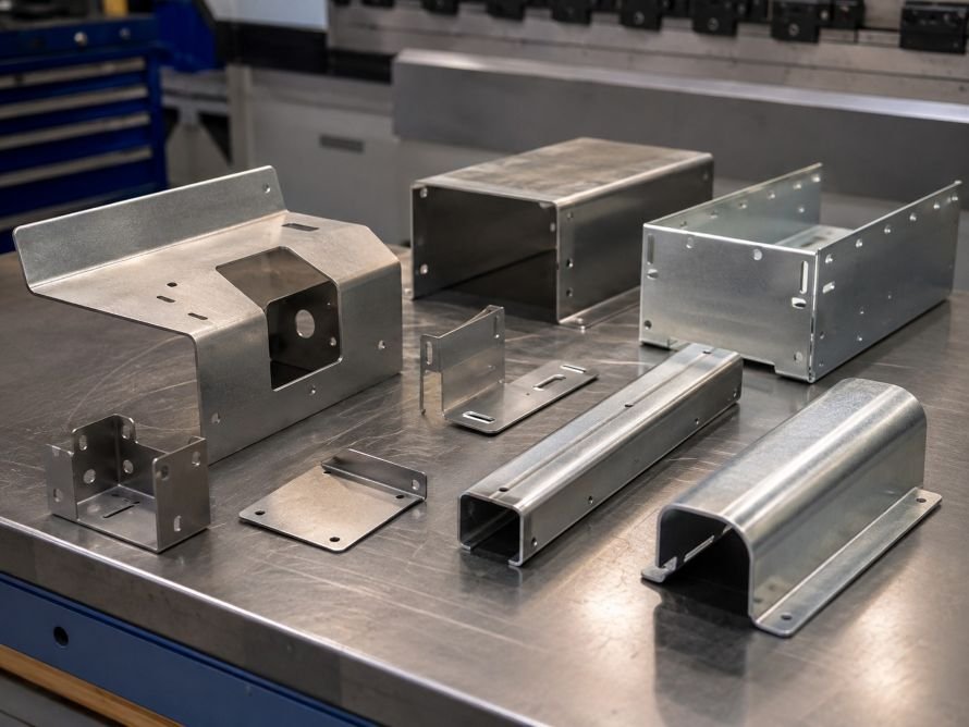 Custom bent sheet-metal brackets, panels, channels, and enclosures for OEM projects