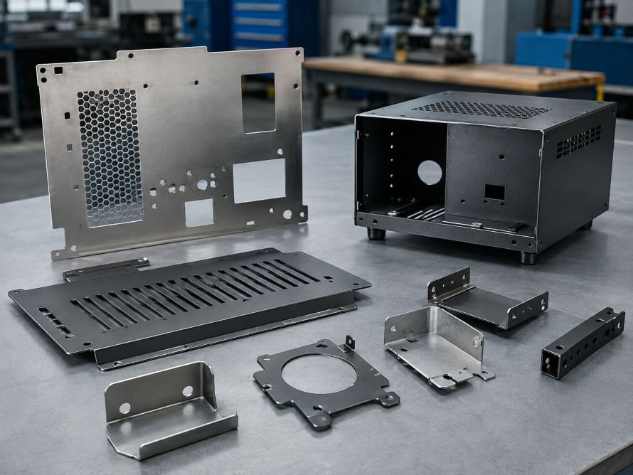 Custom laser-cut sheet metal panels brackets and enclosures for OEM projects